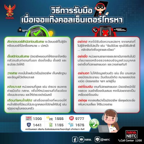 📢 แก๊งคอลเซ็นเตอร์เปลี่ยนกลวิธีหลอกลวงใหม่ๆ และปรับเปลี่ยนรูปแบบเพื่อหลบหลีกการตรวจสอบอยู่ตลอด 📣  