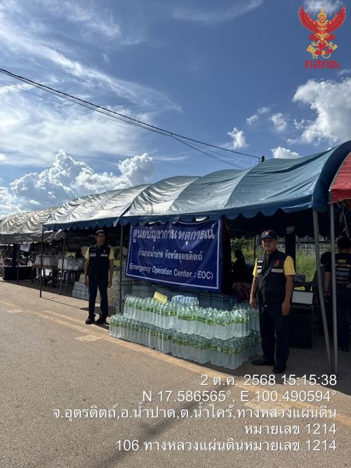 วันที่ 2 ตุลาคม 2568 สำนักงาน กสทช. เขต 33 (พิษณุโลก)  ลงพื้นที่สำรวจสถานการณ์อุทกภัยในพื้นที่จังหวัดพิษณุโลก และจังหวัดอุตรดิตถ์ 